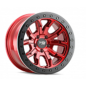 Dirty Life Race Wheels 9303 DT-1 Dual-Tek - 17 x 9 &nbsp;Candy Red With Simulated Beadlock Ring - 9303-7936R12