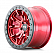 Dirty Life Race Wheels 9303 DT-1 Dual-Tek - 17 x 9  Candy Red With Simulated Beadlock Ring - 9303-7936R12