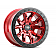 Dirty Life Race Wheels 9303 DT-1 Dual-Tek - 17 x 9  Candy Red With Simulated Beadlock Ring - 9303-7936R12