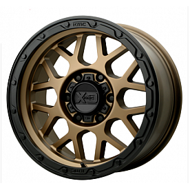 KMC Wheel 18 Diameter 0 Offset Aluminum Bronze With Black Lip Single