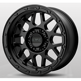 KMC Wheel 18 Diameter 0 Offset Aluminum Black Single