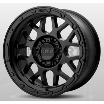 KMC Wheel 18 Diameter 0 Offset Aluminum Black Single