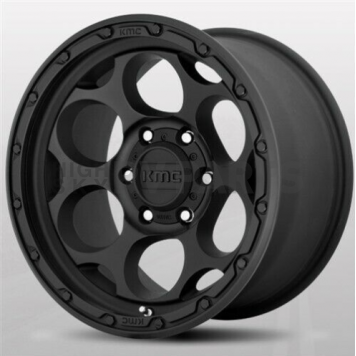 KMC Wheel 18 Diameter 18 Offset Aluminum Black Single