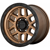 KMC Wheel 18 Diameter 18 Offset Aluminum Bronze With Black Lip Single