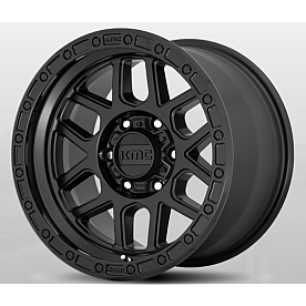 KMC Wheel 18 Diameter 18 Offset Aluminum Black Single