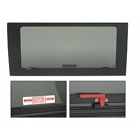 CRL 2014+ OEM Design 'All-Glass' Look Fixed Egress Window for Ram ProMaster Van