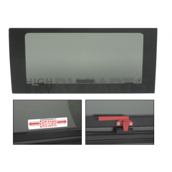 CRL 2014+ OEM Design 'All-Glass' Look Fixed Egress Window for Ram ProMaster Van