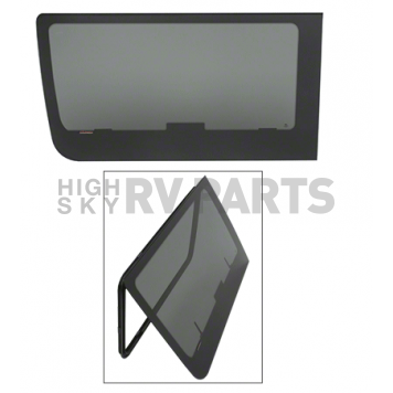 CRL 2007+ OEM Design 'All-Glass' Look Fixed Egress Window for Sprinter Van