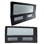 CRL Black 2016+ Mercedes Metris Driver's Side Forward Vented Window With Dual Vents
