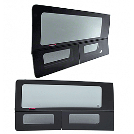 CRL Black 2016+ Mercedes Metris Driver's Side Forward Vented Window With Dual Vents