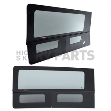CRL Black 2016+ Mercedes Metris Driver's Side Forward Vented Window With Dual Vents