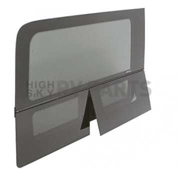 CRL 2007+ OEM Design 'All-Glass' Look Sprinter Van Dual-Vent Passenger Side Rear Quarter Panel Window 