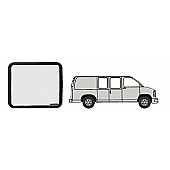 CRL Fixed 60% Window - Side Hinged Door 1997+ Chevy/GMC Vans 