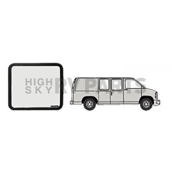CRL Fixed 60% Window - Side Hinged Door 1997+ Chevy/GMC Vans 