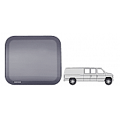 CRL Fixed 'All-Glass' Look 40% Window for Side Hinged Door - 1992+ Ford Vans 