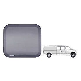 CRL Fixed 'All-Glass' Look 40% Window for Side Hinged Door - 1992+ Ford Vans 