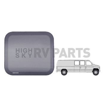 CRL Fixed 'All-Glass' Look 40% Window for Side Hinged Door - 1992+ Ford Vans 