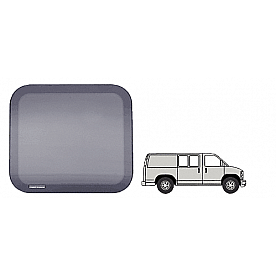 CRL Fixed 'All-Glass' Look 40% Window - Side Hinged and Sliding Door for 1997+ Chevy/GMC Vans