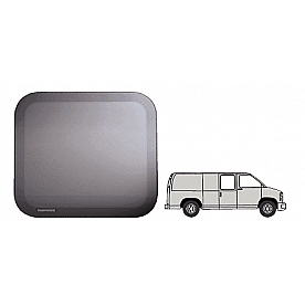 CRL Fixed 'All-Glass' Look 60% Window - Side Hinged Door 1997+ Chevy/GMC Vans 