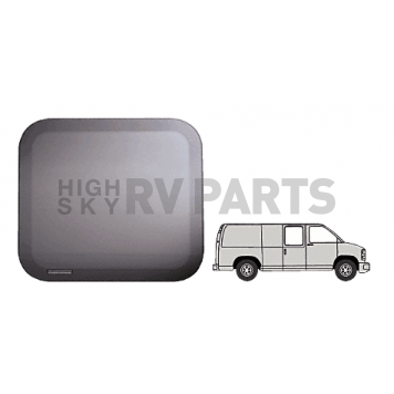 CRL Fixed 'All-Glass' Look 60% Window - Side Hinged Door 1997+ Chevy/GMC Vans 
