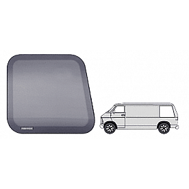 CRL Fixed 'All-Glass' Look Window - Drivers Side Rear 1978 - 2003 Dodge Van 
