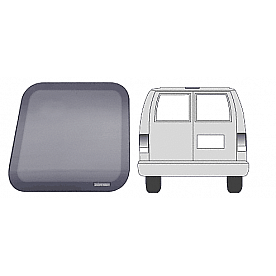 CRL Fixed 'All-Glass' Look Window for Left Rear Door - 1992+ Ford Vans 
