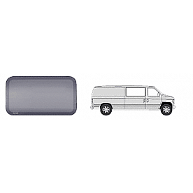 CRL Fixed 'All-Glass' Look Window for Side Sliding Door - 1992+ Ford Vans 