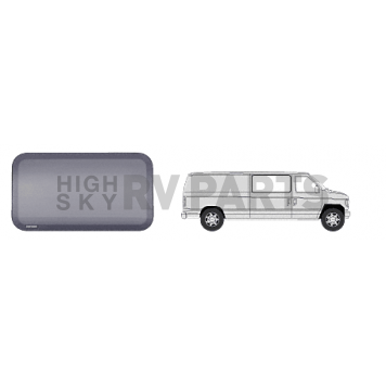 CRL Fixed 'All-Glass' Look Window for Side Sliding Door - 1992+ Ford Vans 