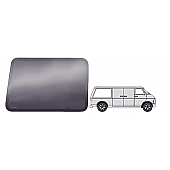  CRL Fixed 'All-Glass' Look Window Passenger Side Rear 