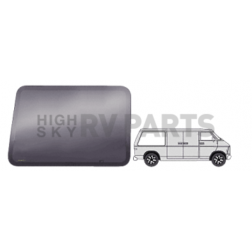  CRL Fixed 'All-Glass' Look Window Passenger Side Rear 