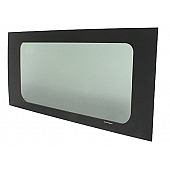 CRL 2014+ OEM Design 'All-Glass' Look Ram ProMaster Van Fixed Passenger Sliding Door Replacement for OEM Glass 136 inch and 159 inch Wheelbases