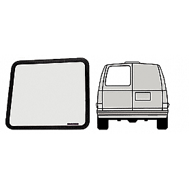 CRL Fixed Window - Left Rear Door 1997+ Chevy/GMC Vans 