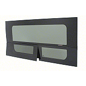 CRL 2014+ OEM Design 'All-Glass' Look Ram ProMaster Passenger Side Sliding Door T-Vent Window 136” & 159” Wheelbase Only