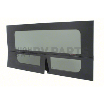 CRL 2014+ OEM Design 'All-Glass' Look Ram ProMaster Passenger Side Sliding Door T-Vent Window 136” & 159” Wheelbase Only