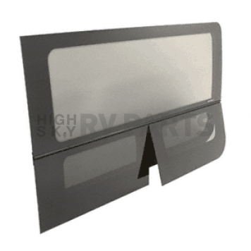 CRL 2007+ OEM Design 'All-Glass' Look Sprinter Van T-Vent Passenger Side Sliding Door Window 