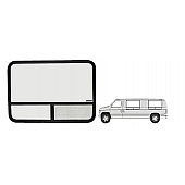 CRL T-Slider Window - Drivers Side Forward and Rear Universal