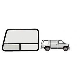 CRL T-Slider Window Passenger Side Rear 1997 Plus Chevy/GMC Vans 