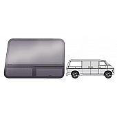 CRL T-Vent 'All-Glass' Look Window - Passenger Side Rear 1978 - 2003 Dodge Van