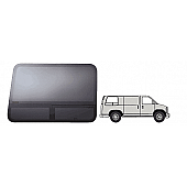 CRL T-Vent 'All-Glass' Look Window - Passengers Side Rear 1997+ Chevy/GMC Van