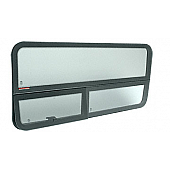 CRL 2007+ 'All-Glass' Look Sprinter Van T-Vent Passenger Side Sliding Door Window 