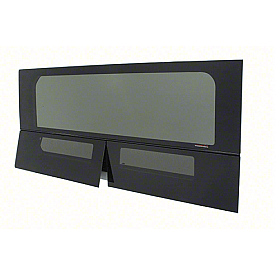 CRL 2014+ OEM Design 'All-Glass' Look Ram ProMaster Van Vented Passenger Side Rear Quarter Panel Window 159” Extended Wheelbase
