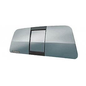 CRL 'All-Glass' Look Tri-Vent Three Panel Slider with Light Gray Glass ECT990LT