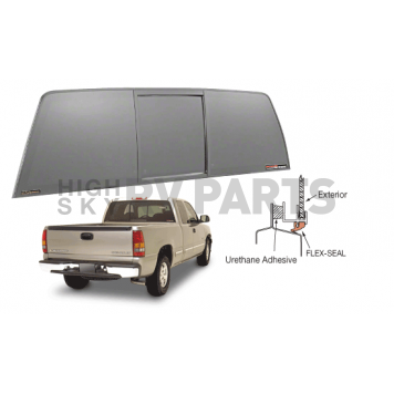 CRL 1999-2013 Chevy/GMC Silverado/Sierra  inchPerfect Fit inch POWR-Slider - Solar Glass