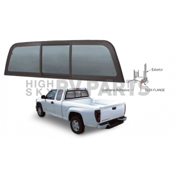 CRL 2004+ Chevy Colorado/GMC Canyon  inchPerfect Fit inch POWR-Slider - Solar Glass