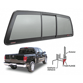 CRL 2004+ Nissan Titan  inchPerfect Fit inch POWR-Slider - Solar Glass