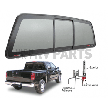 CRL 2004+ Nissan Titan  inchPerfect Fit inch POWR-Slider - Solar Glass