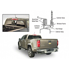 CRL 2015+ Chevy Colorado/GMC Canyon  inchPerfect Fit inch POWR-Slider - Solar Glass