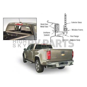 CRL 2015+ Chevy Colorado/GMC Canyon  inchPerfect Fit inch POWR-Slider - Solar Glass