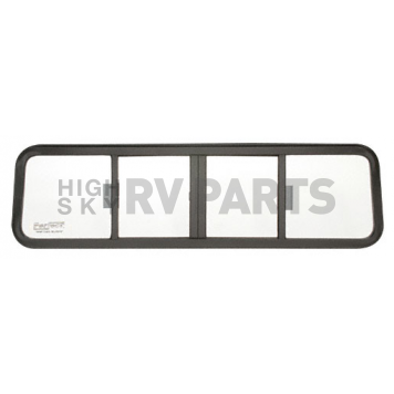 CRL Duo-Vent Four Panel Big Rig Slider with Clear Glass for 1973-1980 Chevy/GMC Conventional Cabs