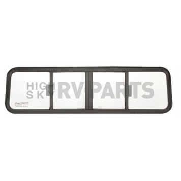 CRL Duo-Vent Four Panel Big Rig Slider with Clear Glass 1971-2000 Navistar (International) Various Models